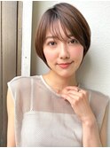 大人くびれショート/前下がりショート/顔周りレイヤー小顔p志木