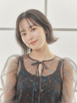 フレイムス ヘアアンドリラックス 吉川店(Frames hair&relax) 大人可愛い外ハネボブ20代30代40代◎前髪あり艶髪ミニボブ吉川