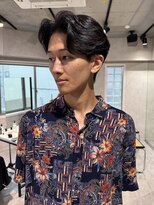 ハイプ マン 藤沢(HYPE MAN)&nbsp;フェザーパーマニュアンスパーマ毛流れパーマセンターパート