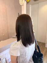 ジュエ ヘアー デザイン(Jue hair design)&nbsp;ダークラベンダー/透明感カラー/セミロング/20代/30代/知立/刈谷