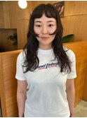ゆるふわパーマ結べるくびれボブハッシュウルフ