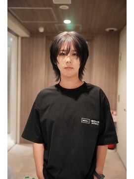 ウーズ ハラジュク(Ooze.HARAJUKU) ハッシュカットグレージュデザインカラーツートーンカラー原宿