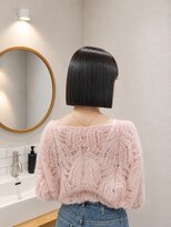 フォト 新宿三丁目(foto)&nbsp;髪質改善縮毛矯正地毛風ストレート切りっぱなしボブ