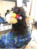 なみなみハーフアップ 袴アレンジ【ヘアアレンジ  立川/袴】