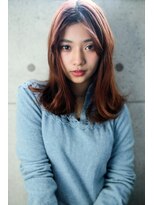 ラフィス ヘアー バース たまプラーザ店(La fith hair Bath)&nbsp;【La fith】 チェリーレッドミディアムスタイル