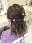 ルーズハーフアップ＊