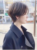 可愛い前髪ありのひし形耳掛け/20代/30代/40代/ショート/ボブ