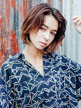 アラワラブルー(arrawarra blue) ハンサムボブ/20代/30代/40代/50代/倉敷駅/白楽町