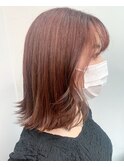 オレンジブラウン stylist/miaki