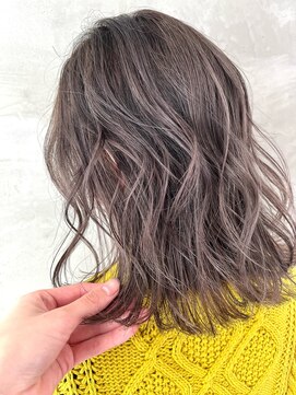 ペスカ 長町南店(pesca) 切りっぱなしボブ×バレイヤージュ