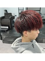 カルロイースタイル(CARLO e-style)&nbsp;ブリーチ無しダブルカラー　レッド