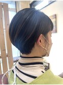 ★小顔立体カットナチュラルカール薄めバング
