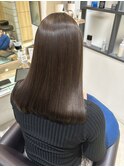 20代女性『sins髪質改善酸性ストレート』 グレージュカラー
