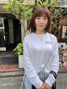 ネルケ 立川(nelke) ボルドーカラー×アンニュイミディアム_