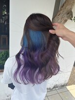 ブランシェ 小牧店(BRANCHE)&nbsp;☆インナーカラー青＆紫☆ ブランシェ小牧具志