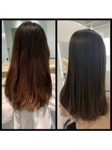 しっかりかけるのはもちろん自然な仕上がりの縮毛矯正まで幅広い髪質や要望に対応♪ダメージレスな施術も◎