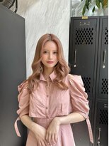ヴァイス 渋谷店(VAICE) ピンクベージュ/巻き髪ヘアセット［前髪カット/ダブルカラー］