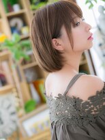 カバーヘア イヴ 戸頭店(COVER HAIR EVE)&nbsp;引き締めオリーブグレージュ小顔前下がりボブc5戸頭20代30代40代