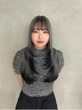 サムシング(Something.) 裾カラーsilver×black