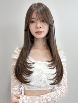 ロンドアンメゾン 原宿(Lond un Maison.)&nbsp;サラ艶ロング/ミルクティーベージュ/レイヤーロング/韓国ヘア