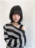 顔周り ボブ 韓国 レイヤー ダブルカラー 名駅 リタッチ 158