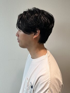 サラ ビューティー サイト 古賀店(SARA Beauty Sight) メンズカット/前下がり/センターパート/パーマ/20代30代40代