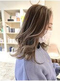 【CROP】ハイライト×白髪ぼかし×グレージュ