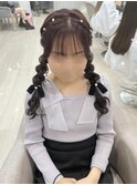 あみ下ろしツインテール