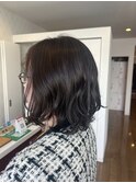 カジュアルウルフ×アッシュ系カラー　コテアレンジ