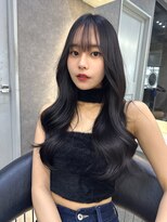 ロンドガーネット 池袋(Lond garnet) ワイドバングイメチェン美髪外ハネボブ+レイヤーカット韓国/池袋