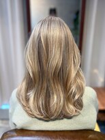 バロックトーキョー(BAROQUE TOKYO)&nbsp;外国人風ハイライト/バレイヤージュカラー【表参道原宿美容室】