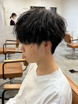 マッシュスパイラルパーマツイストスパイラル波巻きメンズ
