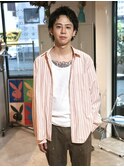 『刈り上げない spiky short』クセ毛風パーマ