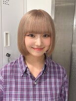 ベレーザ 渋谷(BELEZA)&nbsp;14961ミルクティーアッシュミルクティーベージュハイトーンボブ