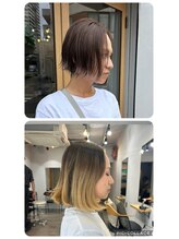 毛先に軽さと動きを出したボブ　Before→after【清澄白河】