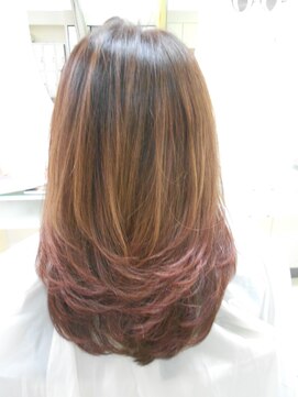 美容室 マシェリ グラデーションカラー