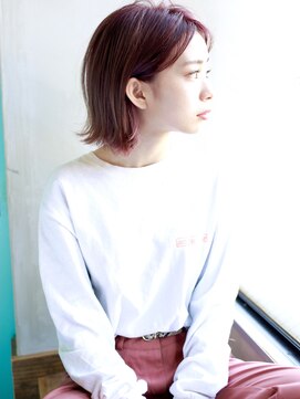 バース(BIRTH) 天神【BIRTH】ウルフボブ×ピンクベージュ 2