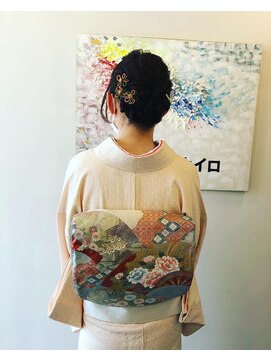 ナナイロ 訪問着着付け+ヘアセット