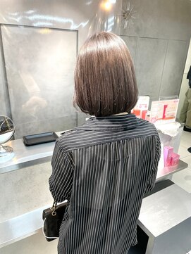 ヴェイン 渋谷(vain) ツヤボブ×ベージュ