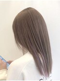 ミルクティー インナーカラー ピンク ガーリーヘア 青葉台
