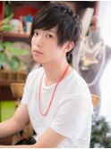 黒髪で好感度サイドバング束感ヘアc5浦和20代30代40代