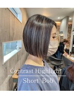 ハク(haku)&nbsp;コントラストハイライト＆ショートボブ
