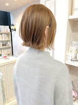 キャアリー(Caary)&nbsp;福山市美容室Caary 人気春ヘアぱつっとボブ　外ハネボブ