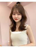韓国ヘア/くびれヘア/前髪/顔まわりカット/くびれヘア