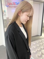 ゲーム 原宿店(GAME)&nbsp;ダブルカラーミルクティーベージュカラーケアブリーチハイトーン