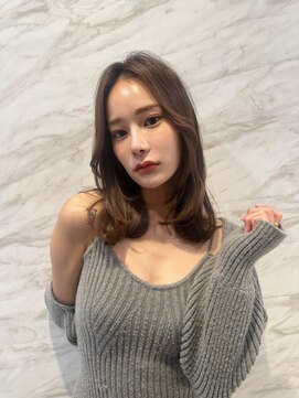 ロンド ルージュ 銀座店(Lond rouge) 簡単スタイリングヘアセンターパートゆるふわロングハイレイヤー