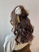 【ハーフアップ】結婚式/二次会/同窓会/銀座/有楽町/成人式/卒業