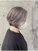 ハイライト×白髪ぼかし