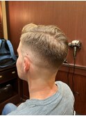 MEN’Sビジネススキンフェードサイドパートショート