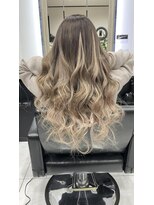 ヘアーデザイン ジェルム(Hair Design germe)&nbsp;バレイヤージュ風エクステ～しのだスペシャル～